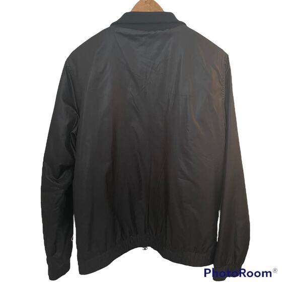 Vintage Champion Black Zip-Up Jacket Lightweight Retro Bomber Mens Size Large - Picture 7 of 10